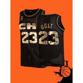 Men'S Basketball Jersey, For Leisure, Running, Training, Basketball, Daily Wear, Outdoor Sports