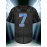 Men'S American Football Uniform # 7 Black Embroidered Polyester Sports Shirt