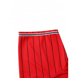 Men's White Embroidered #5 Baseball Jersey, Loose-Fit Polyester Shirt for Spring, Summer, and Autumn, Sizes S-XXXL