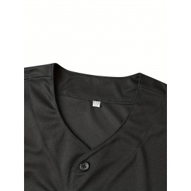 Men's Jalisco Charros Baseball Jersey - Black V-Neck, Button-Up, 