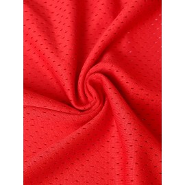 Men'S # 23 Red Basketball Shirt Breathable Polyester Fiber Sports Shirt Detail Design Loose Fit Suitable For Spring, Summer, And Autumn Sizes S-3XL