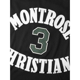 Men'S #3 Vintage Basketball Jersey Throwback Jersey GREEN/BLACK