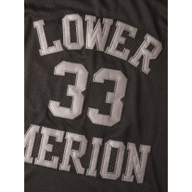 Men's #33 Black Vintage Basketball Jersey - Breathable Mesh Sleeveless Throwback with Details for Sports, Parties & Casual Wear, Streetwear Jersey | Retro Sportswear | Moisturewicking Jersey