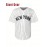 Men's #7 NY Embroidered Baseball Jersey - Breathable V-Neck, Black & White Striped Retro Design, Casual & Sports Wear for Parties, Training, and Outdoor Activities