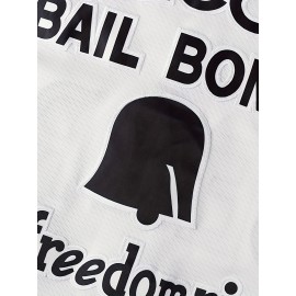 Youth Baseball Jersey #3 - White & Yellow Varsity Style, 