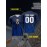 Customizable Kids Football Jersey | V-Neck Polyester, Personalized Name & Number, Preppy Sports Casual Streetwear for Children & Teens