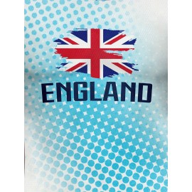 Professional Sports Fabric Women's Creative Pattern Print Country Home Soccer Jersey T-shirt, As Gifts For Sports Fans