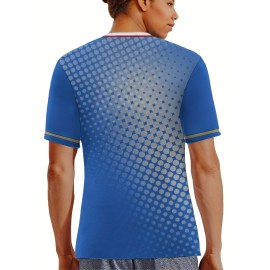 Professional Sports Fabric Women's Creative Pattern Print Country Home Soccer Jersey T-shirt, As Gifts For Sports Fans